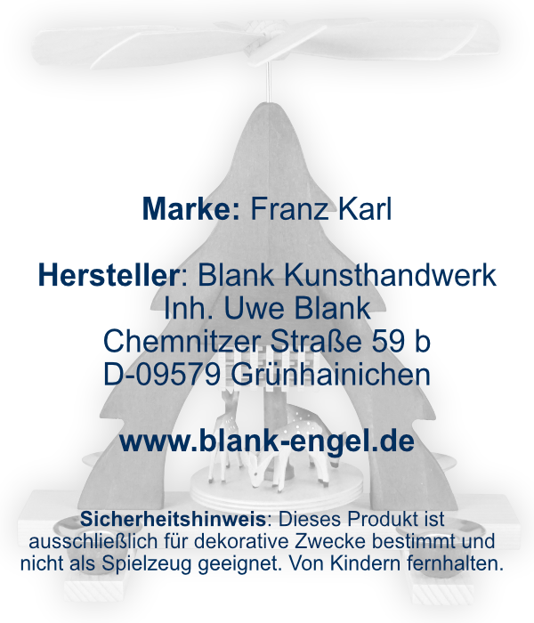 Tischpyramide Rehe, bunt