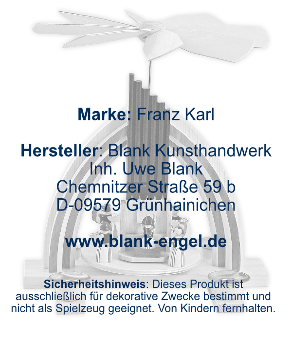 Tischpyramide Dom mit Engeln