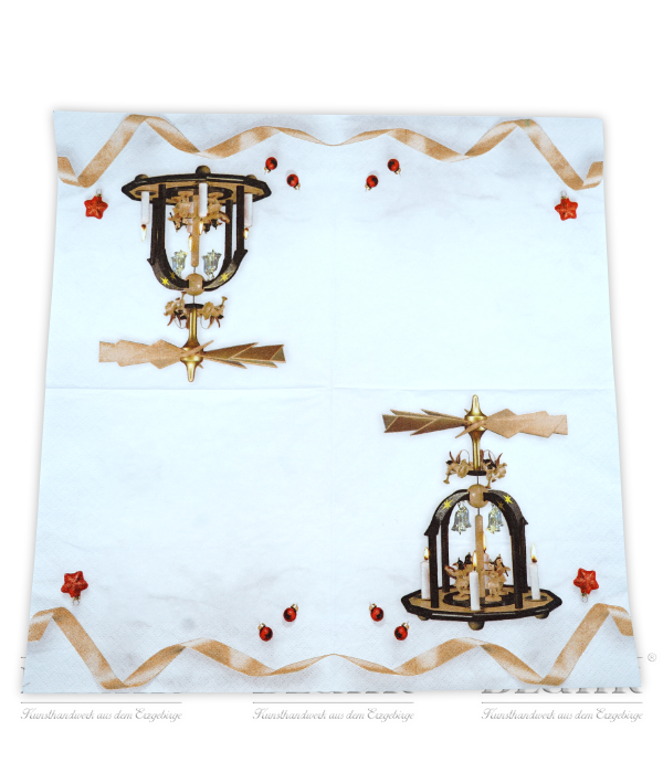 Servietten Glasglöckchenpyramide