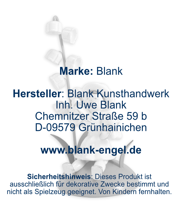 Blumenkind mit Maiglöckchen und Waldhorn, sitzend