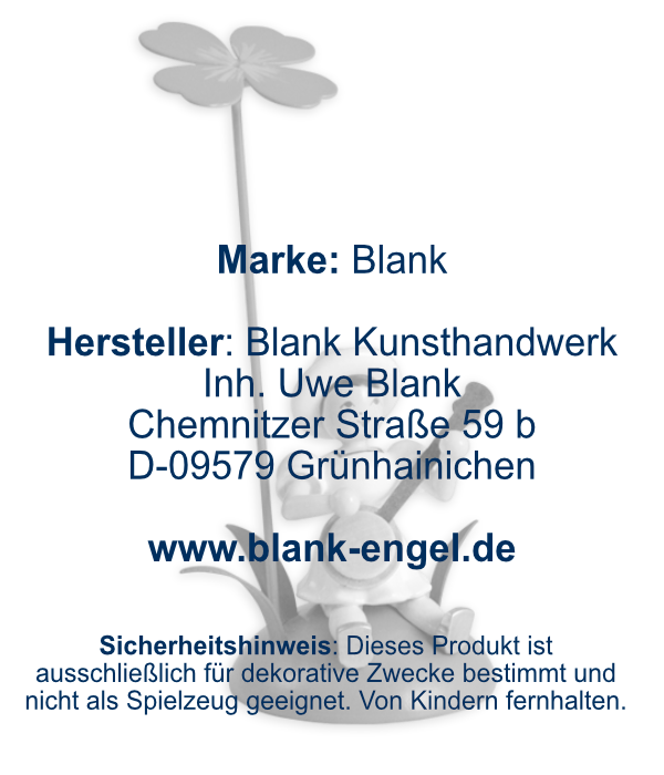 Blumenkind mit Klee und Banjo, sitzend