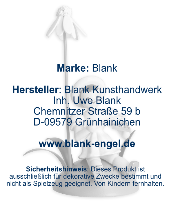 Blumenkind mit Kamille und Psalter, sitzend