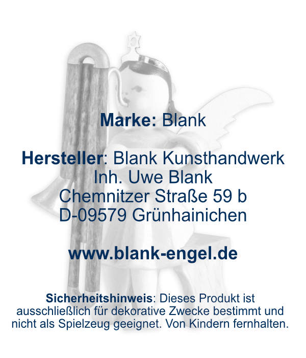 Kurzrockengel mit Kontrafagott, sitzend