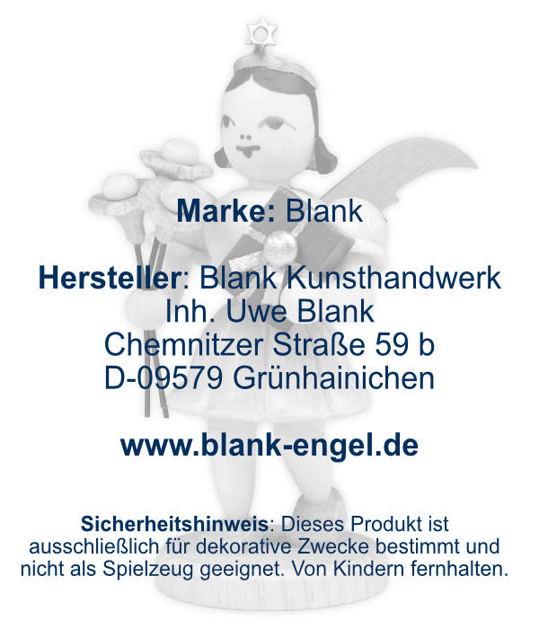 Kurzrockengel mit Blumengruß