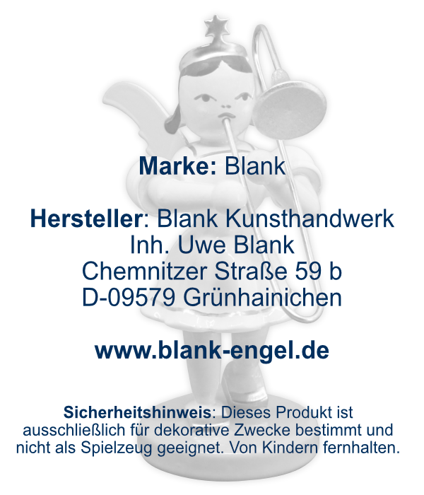 Kurzrockengel mit Zugposaune, farbig