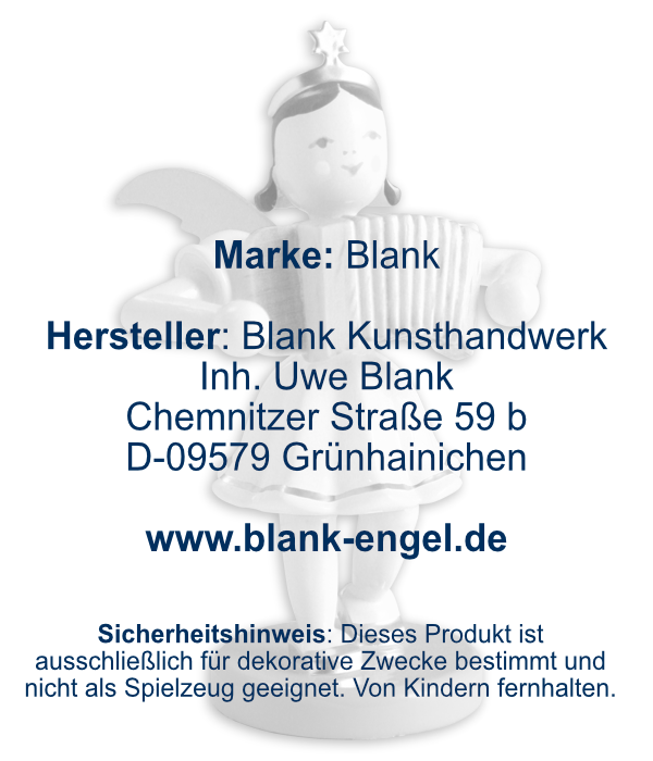 Kurzrockengel mit Akkordeon, farbig