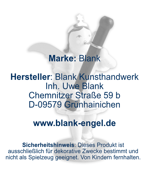 Kurzrockengel mit Fagott, farbig