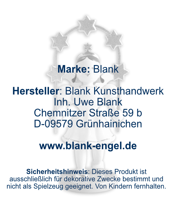 Kurzrockengel mit Sternbogen, farbig