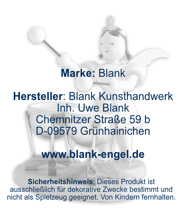 Kurzrockengel mit doppelter Kesselpauke, farbig