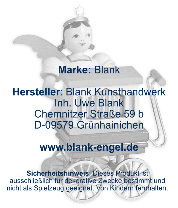 Kurzrockengel mit Drehorgel, farbig