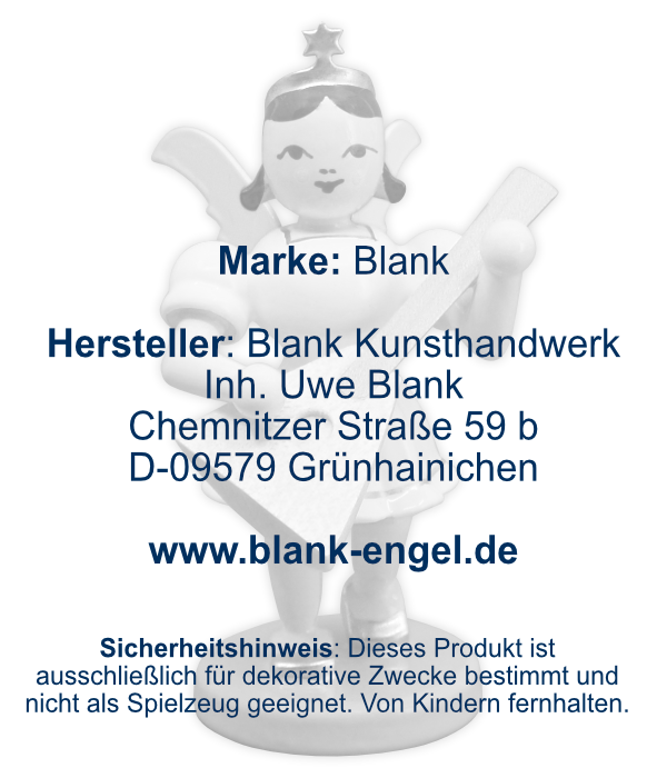 Kurzrockengel mit Balalaika, farbig