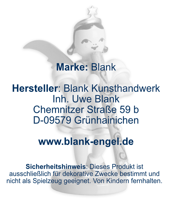 Kurzrockengel mit Didgeridoo, farbig