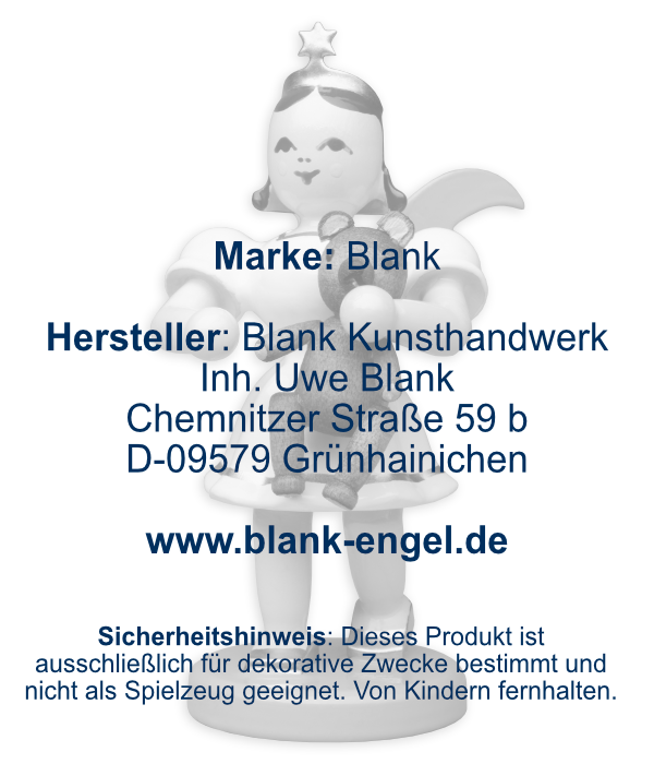 Kurzrockengel mit Teddybär, farbig