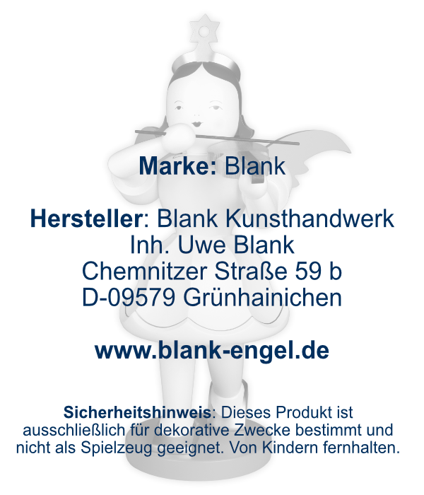 Kurzrockengel mit Violine, 50 cm, farbig