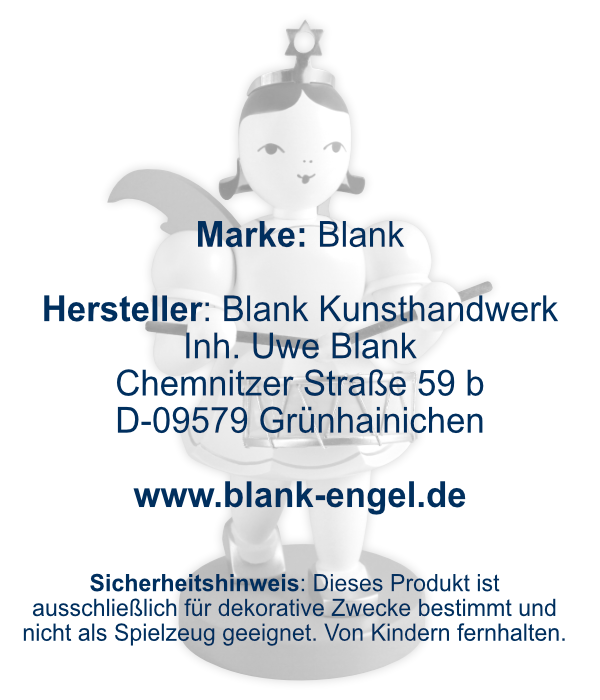 Kurzrockengel mit Trommel, 22 cm, farbig