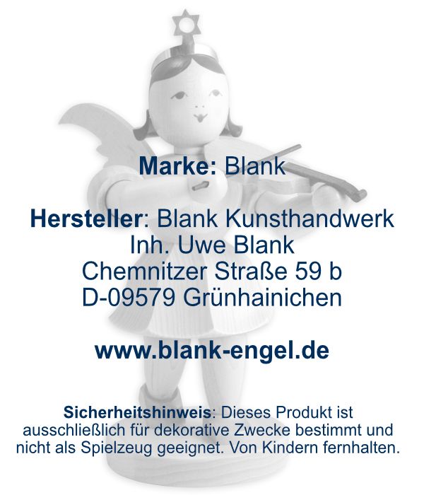 Kurzrockengel mit Violine, 22 cm