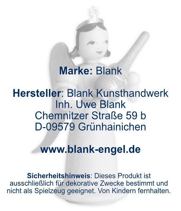 Langrockengel mit Christbaumspitze