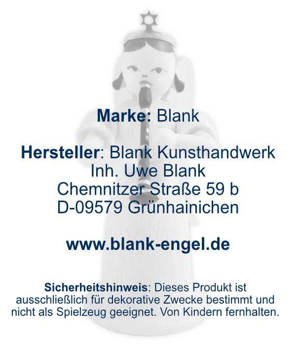 Langrockengel mit Klarinette