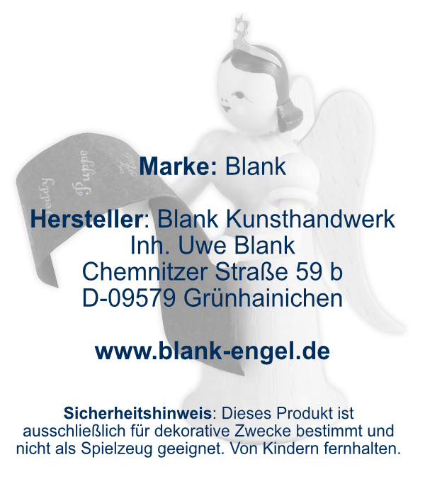 Langrockengel mit Wunschzettel