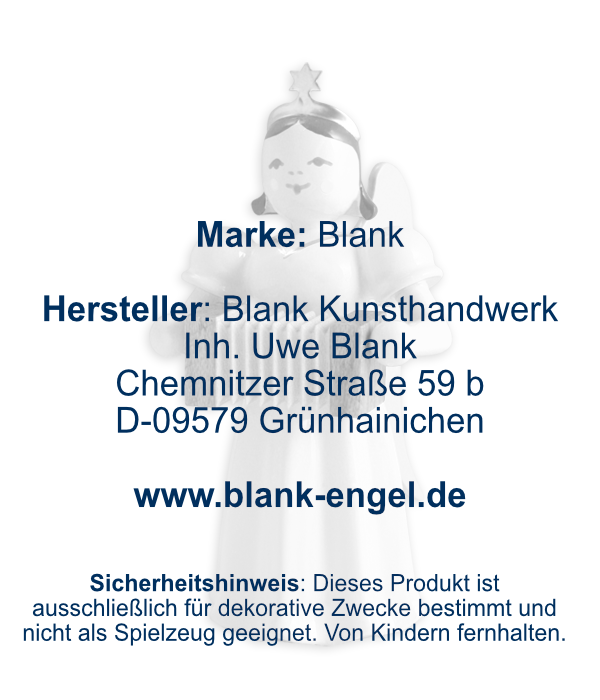 Langrockengel mit Harmonika, farbig