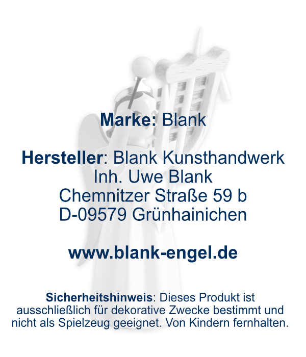 Langrockengel mit Schellenbaum, farbig