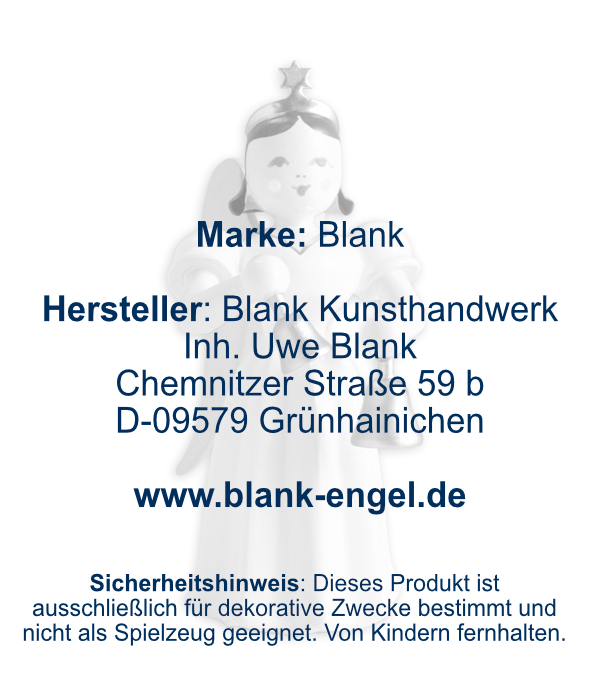 Langrockengel mit Glocken, farbig