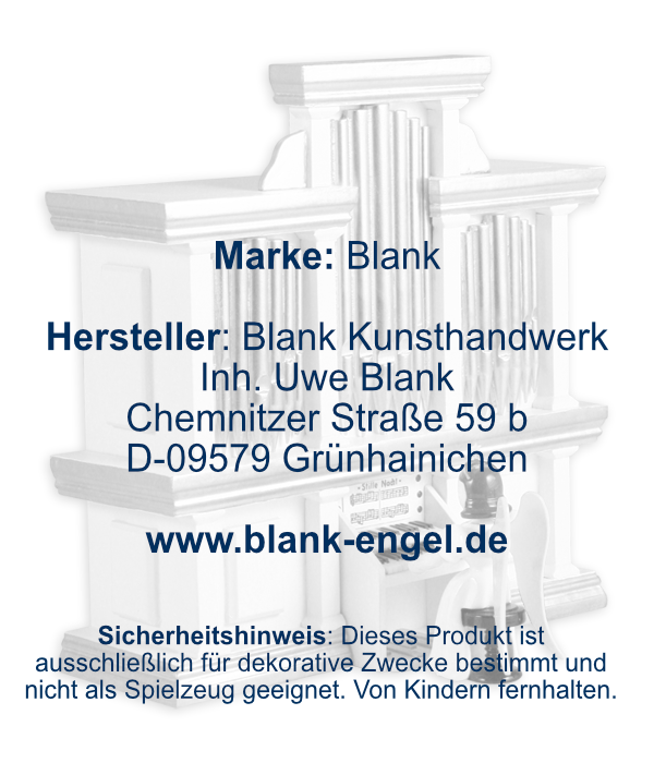 Langrockengel an der Orgel, farbig