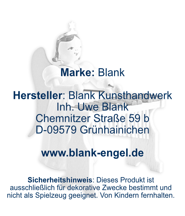 Langrockengel mit Xylophon, farbig