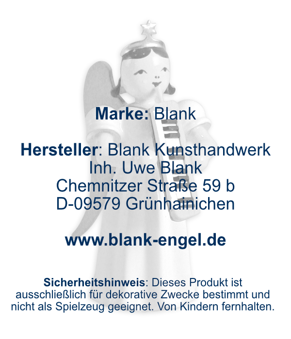 Langrockengel mit Melodika, farbig