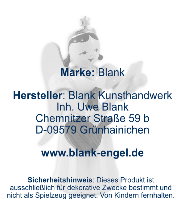 Langrockengel mit E-Gitarre, farbig