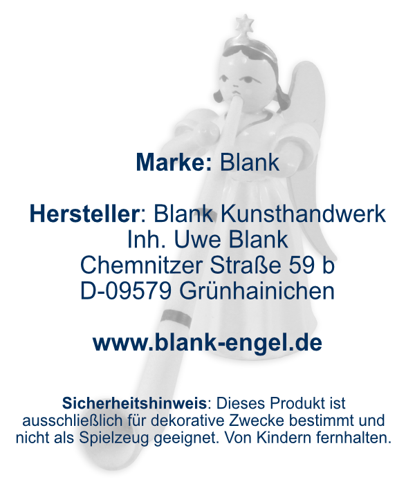 Langrockengel mit Alphorn, farbig