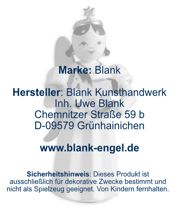 Langrockengel mit Reiterlein, farbig