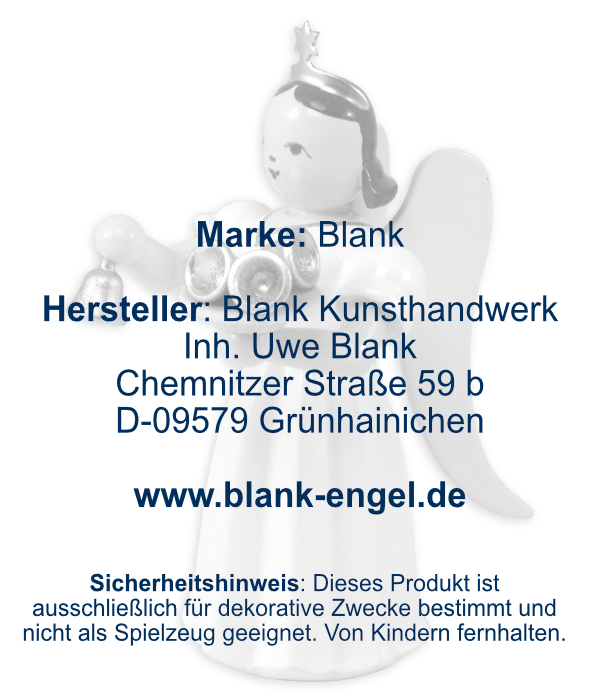 Langrockengel mit Glöckchen, farbig