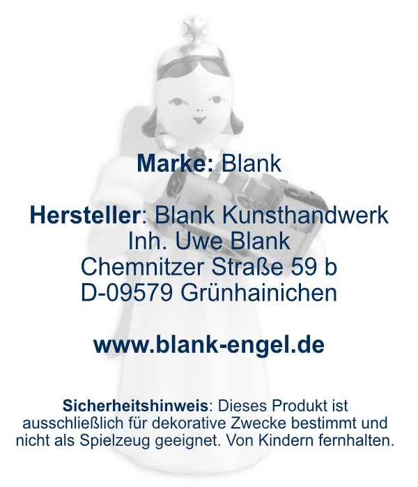 Langrockengel mit Eisenbahn, farbig