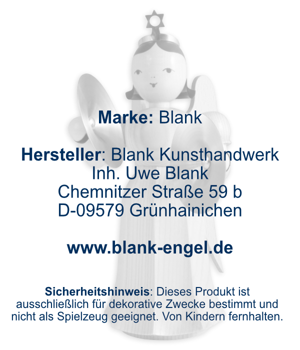 Langrockengel mit Becken, 22 cm