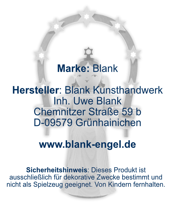 Langrockengel mit Sternbogen, 27 cm, elektrisch