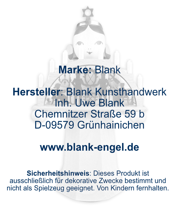 Faltenlangrockengel mit Schwibbogen, elektrisch, 22 cm