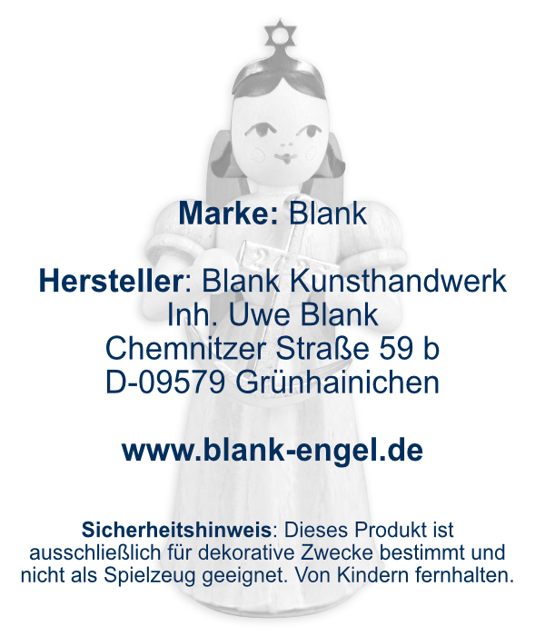 Faltenlangrockengel mit Anker