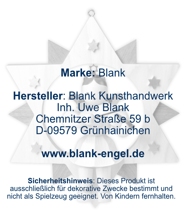 Engel im Stern mit Violine, 30 cm