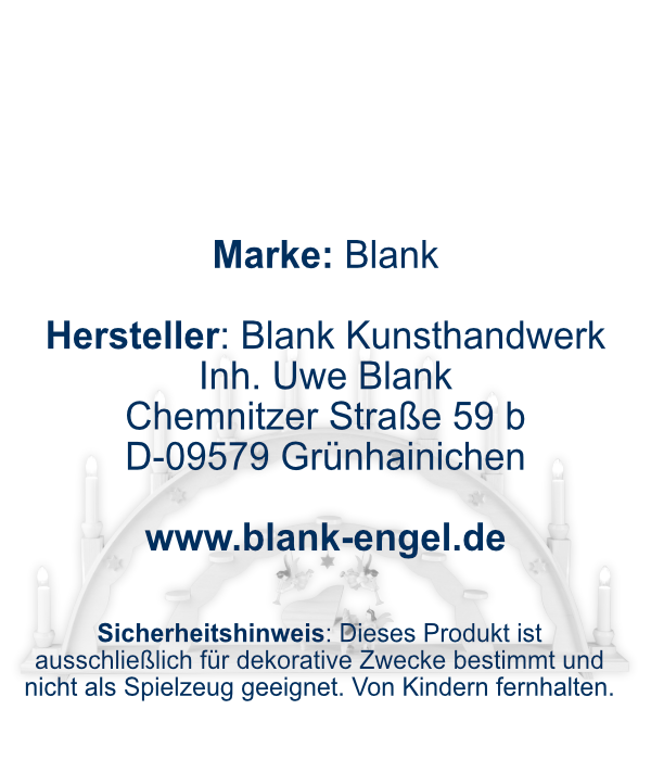 Schwibbogen mit Engel am Flügel