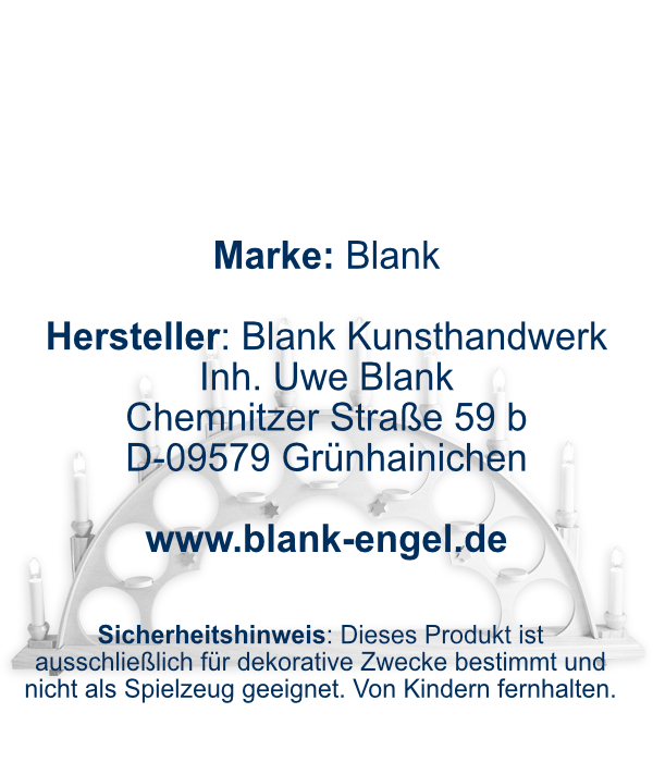 Schwibbogen mit elektr. Beleuchtung, unbestückt