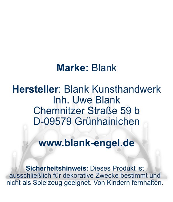 Schwibbogen mit elektr. Beleuchtung, unbestückt, farbig
