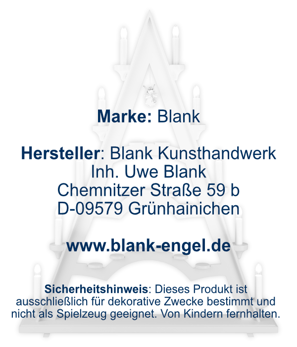 Schwibbogenspitze mit einem Schwebeengel, farbig