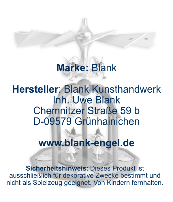 Pyramide mit 7 Engeln und Glasglöckchen mit Teelichthaltern, farbig