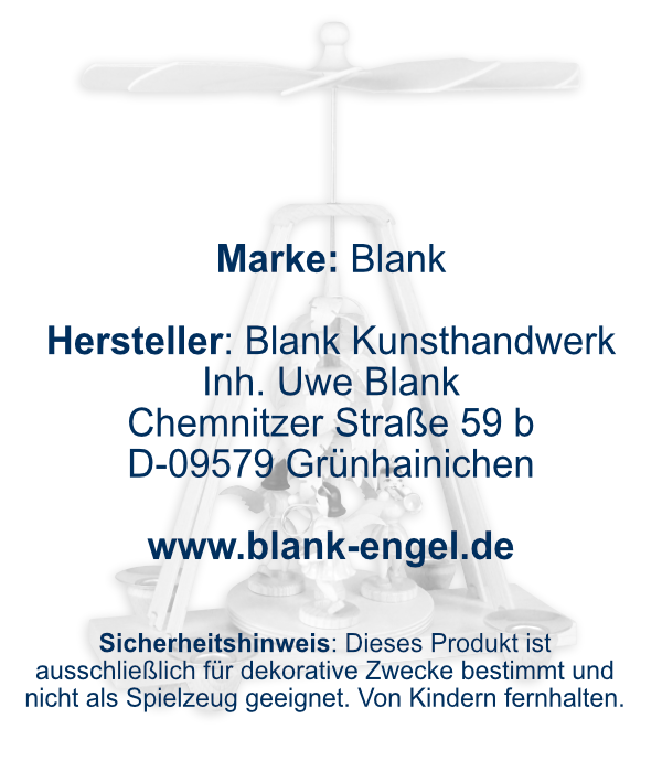 Pyramide mit Spanbaum und 3 Engeln