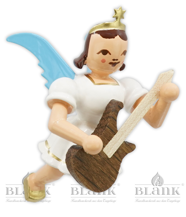 Schwebeengel mit E-Gitarre, farbig