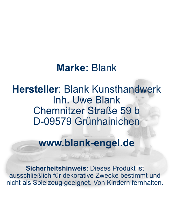 Gratulanten-Mädchen mit Zahlensatz 0-9