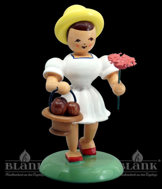 Mädchen mit Apfelkorb, farbig