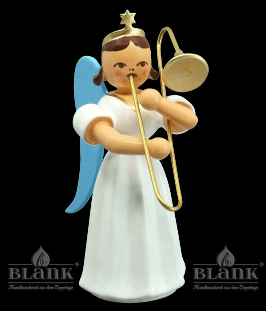 Langrockengel mit Zugposaune, farbig