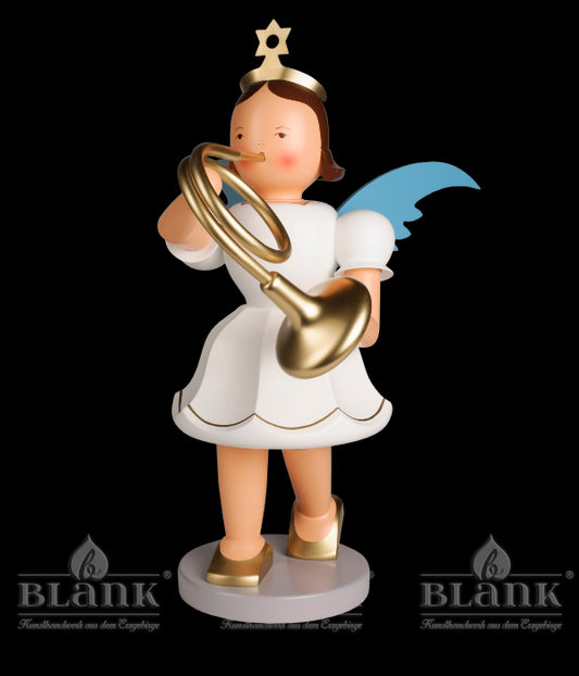 Kurzrockengel mit Waldhorn, 50 cm, farbig